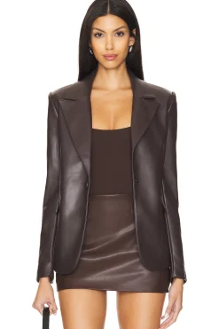 Women Good American Jackets & Coats>Better Than Leather Sculpted Blazer