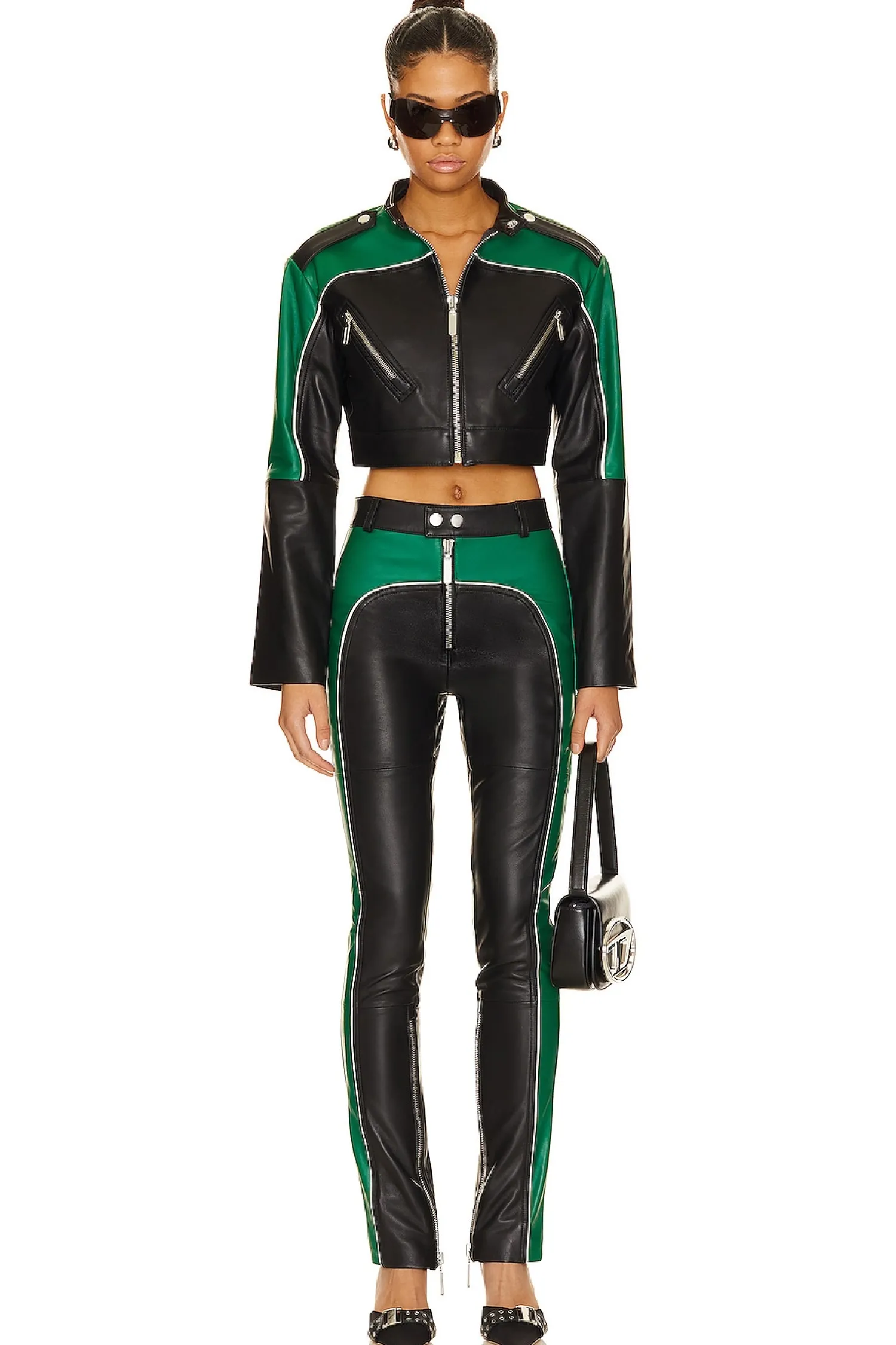 Women Camila Coelho Pants>Biker Leather Pants