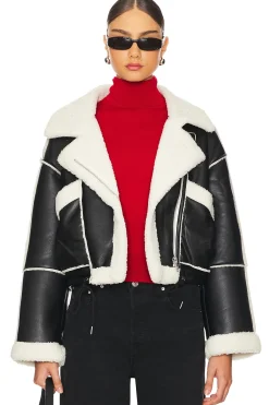 Women BLANKNYC Jackets & Coats>Black & White Jacket