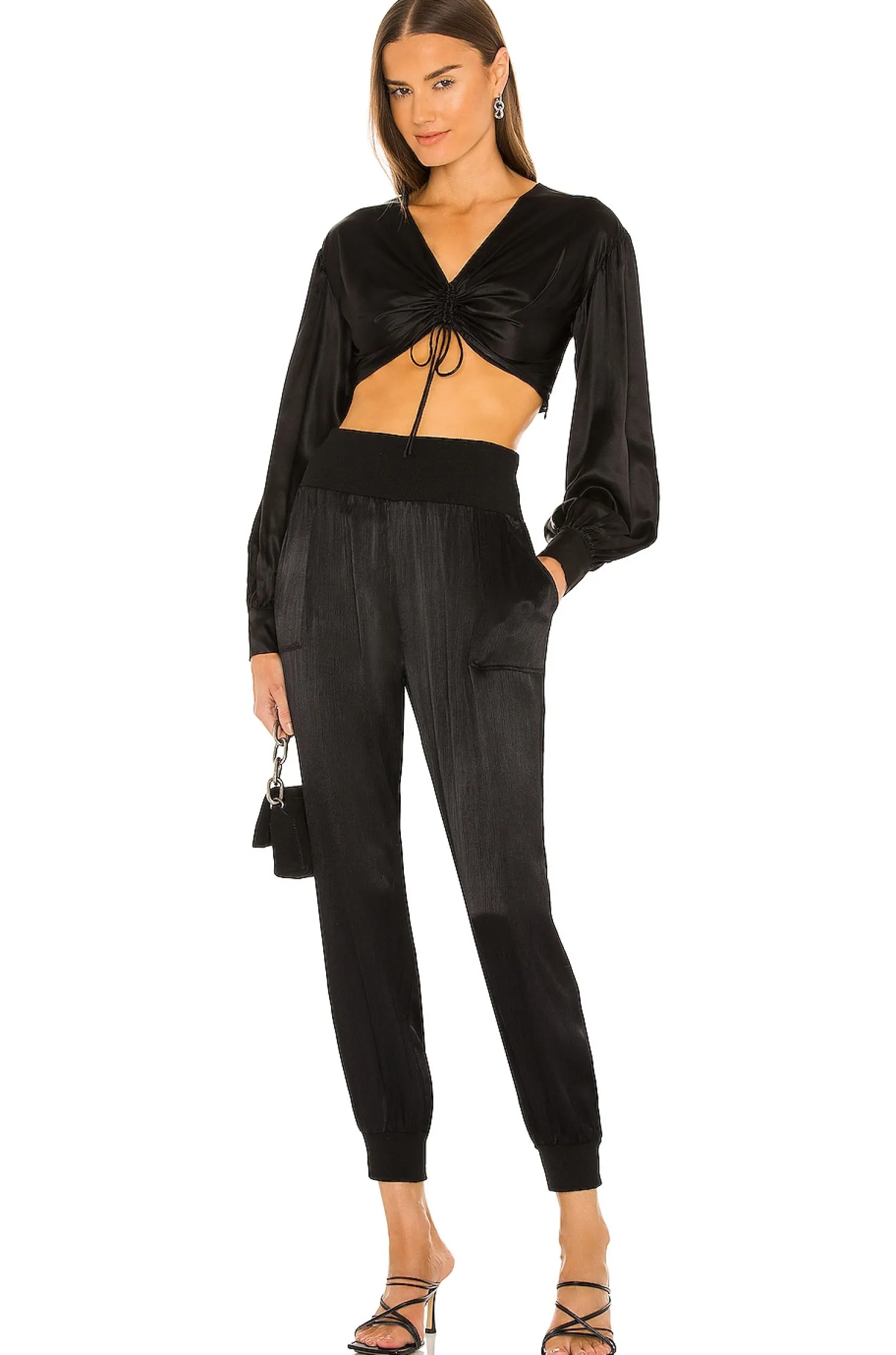 Women Bobi Pants>Sleek Textured Pant