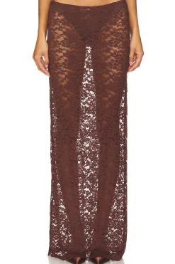Women LIONESS Matching Sets>Black Swan Lace Maxi