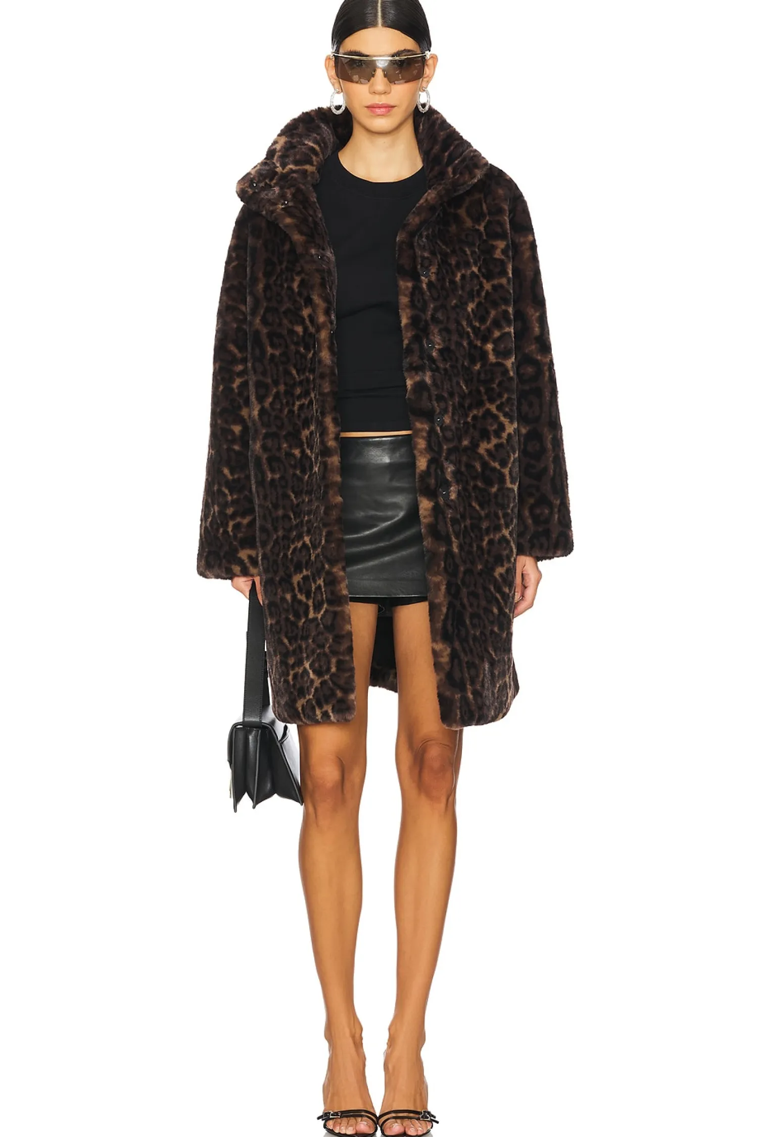 Women Apparis Jackets & Coats>Blair Leopard Mid Length Coat