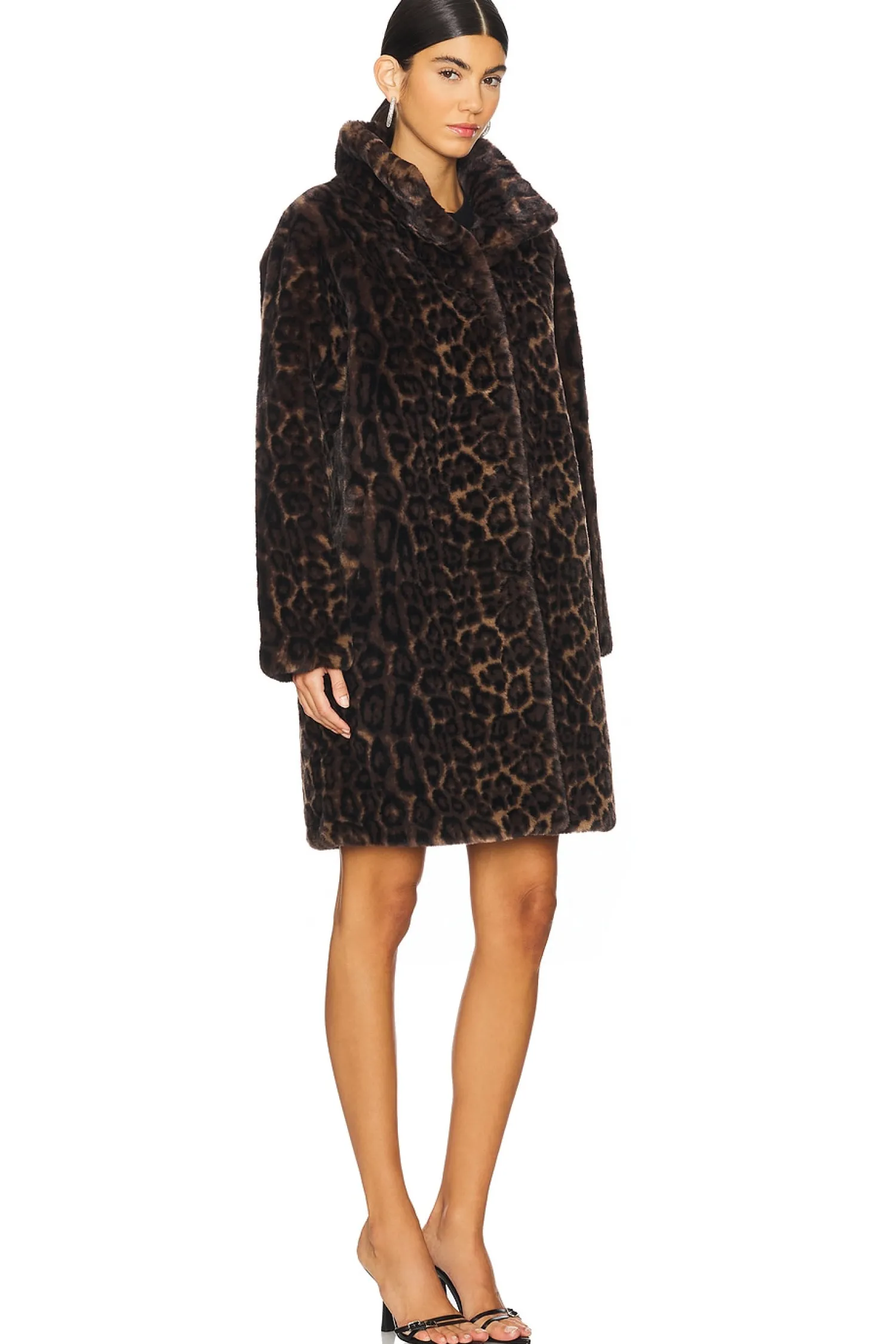 Women Apparis Jackets & Coats>Blair Leopard Mid Length Coat