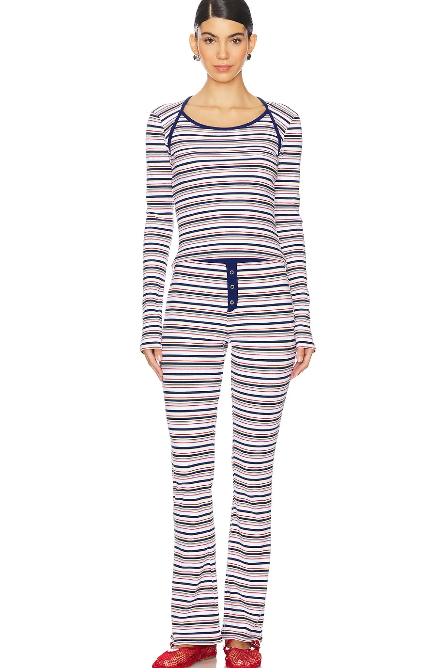 Women Frankies Bikinis Matching Sets>Blair Rib Shirt