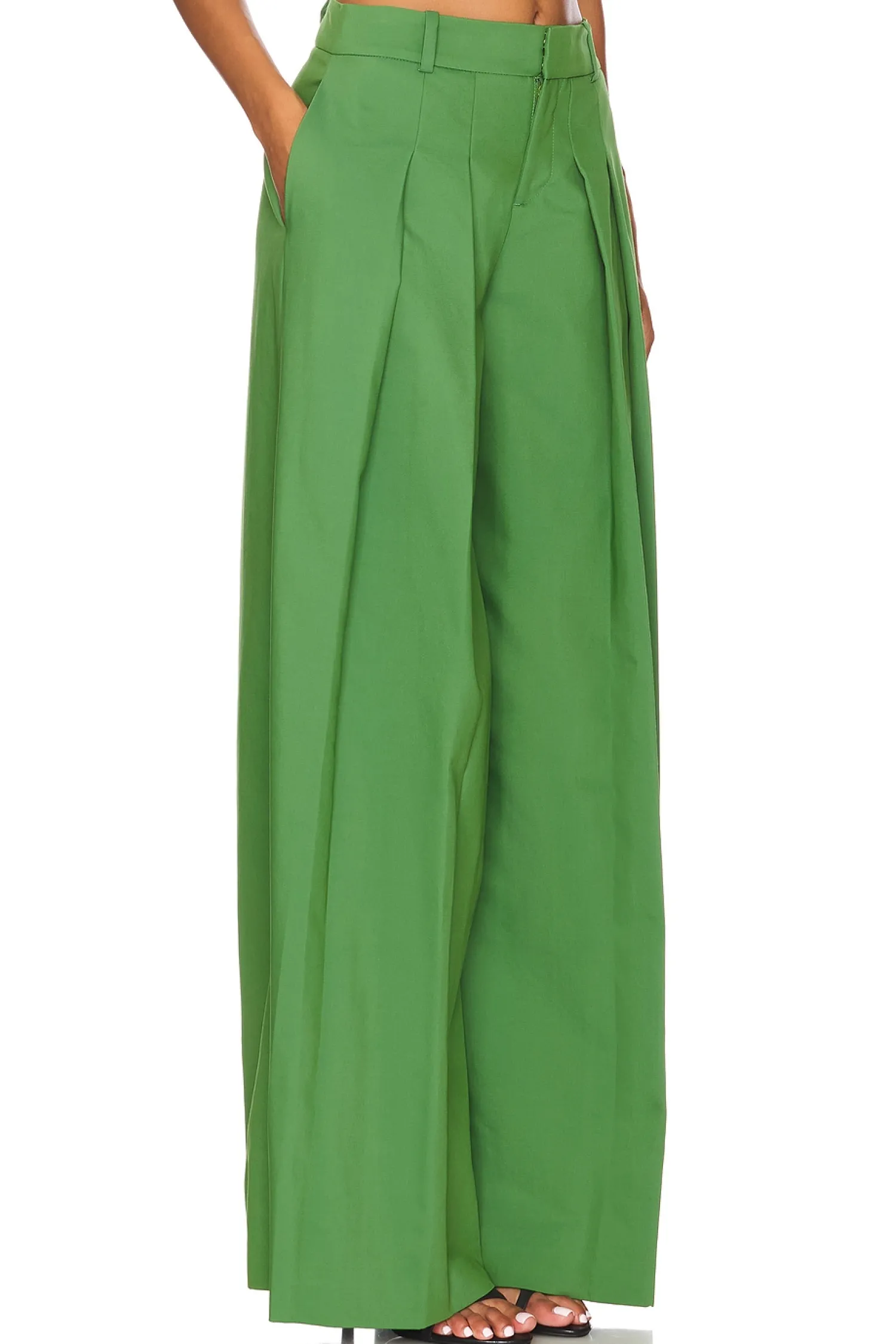 Women Alice + Olivia Pants>Blaire Ultra Low Rise Pleated Pant