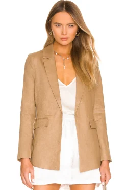 Women Central Park West Jackets & Coats>Blake Linen Blazer