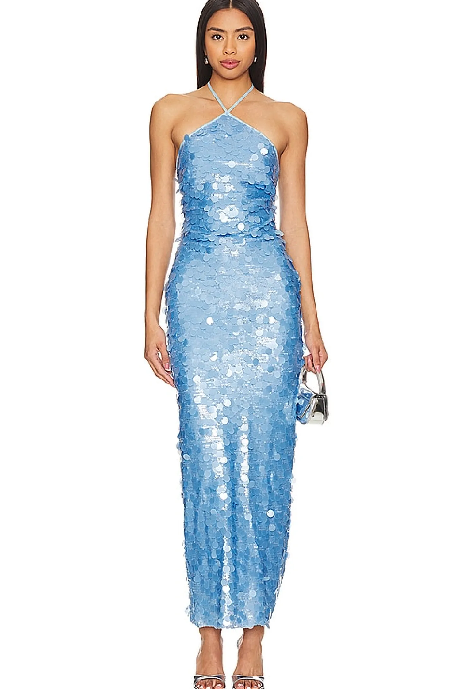 Women The New Arrivals by Ilkyaz Ozel Dresses>BlancaTriangle Neck Dress