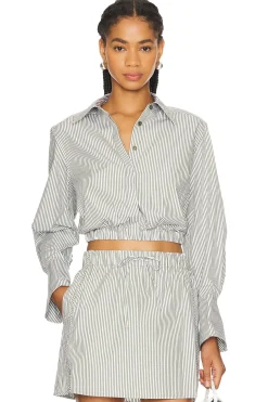 Women SIMKHAI Matching Sets>Blythe Button Down Top