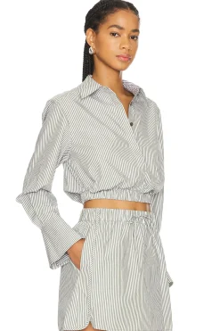 Women SIMKHAI Matching Sets>Blythe Button Down Top