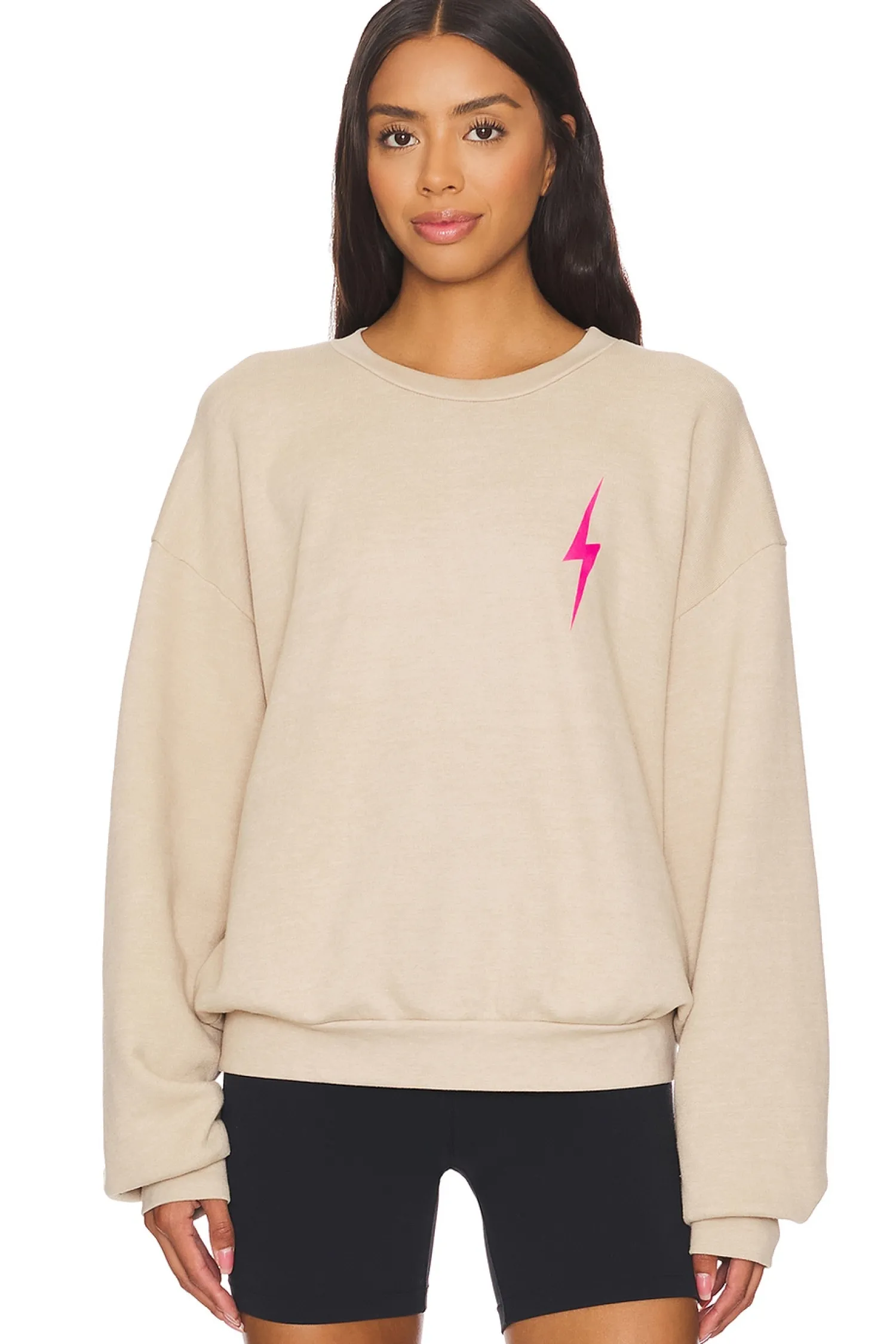 Women Aviator Nation Loungewear>Bolt 2 Relaxed Crewneck Sweatshirt