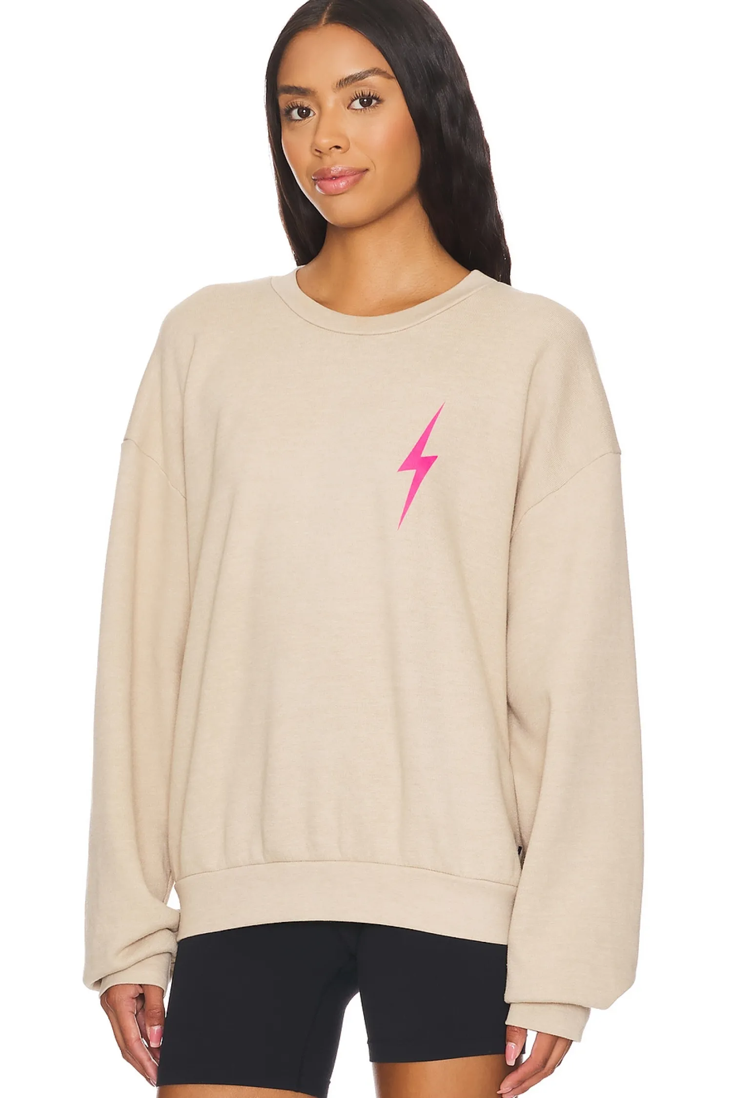 Women Aviator Nation Loungewear>Bolt 2 Relaxed Crewneck Sweatshirt