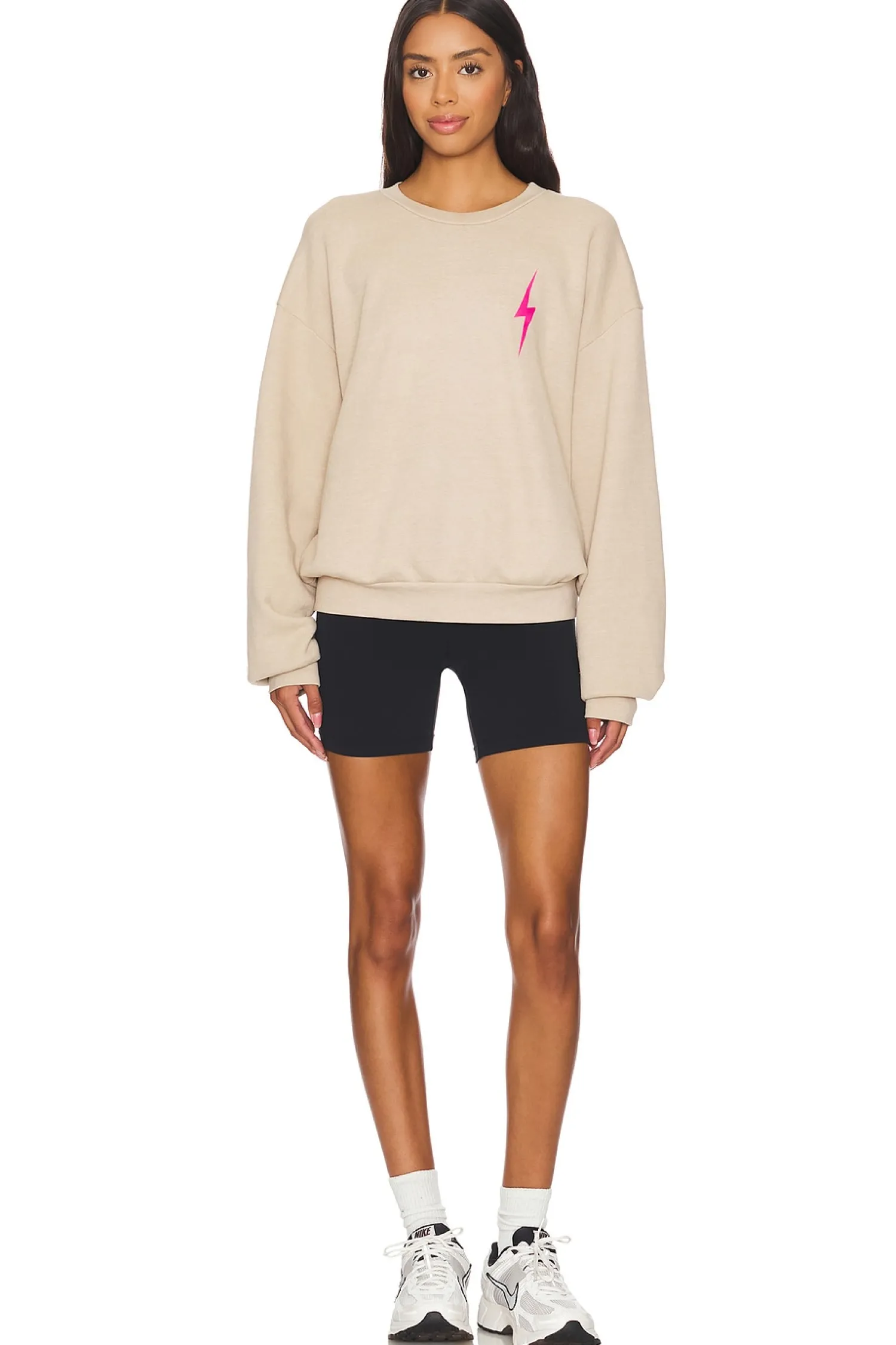 Women Aviator Nation Loungewear>Bolt 2 Relaxed Crewneck Sweatshirt