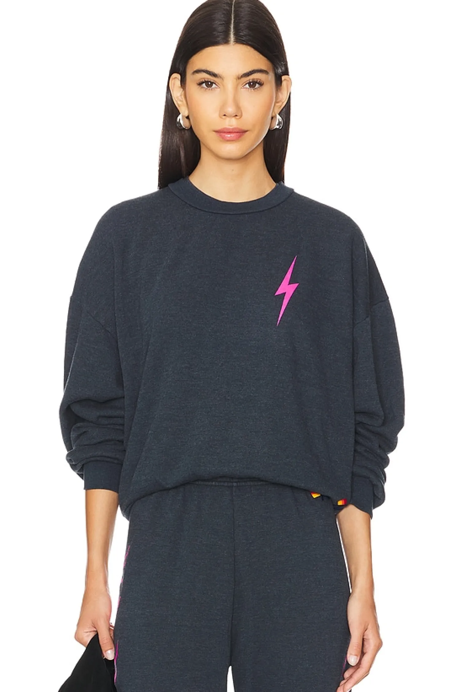 Women Aviator Nation Loungewear>Bolt 2 Relaxed Crewneck Sweatshirt