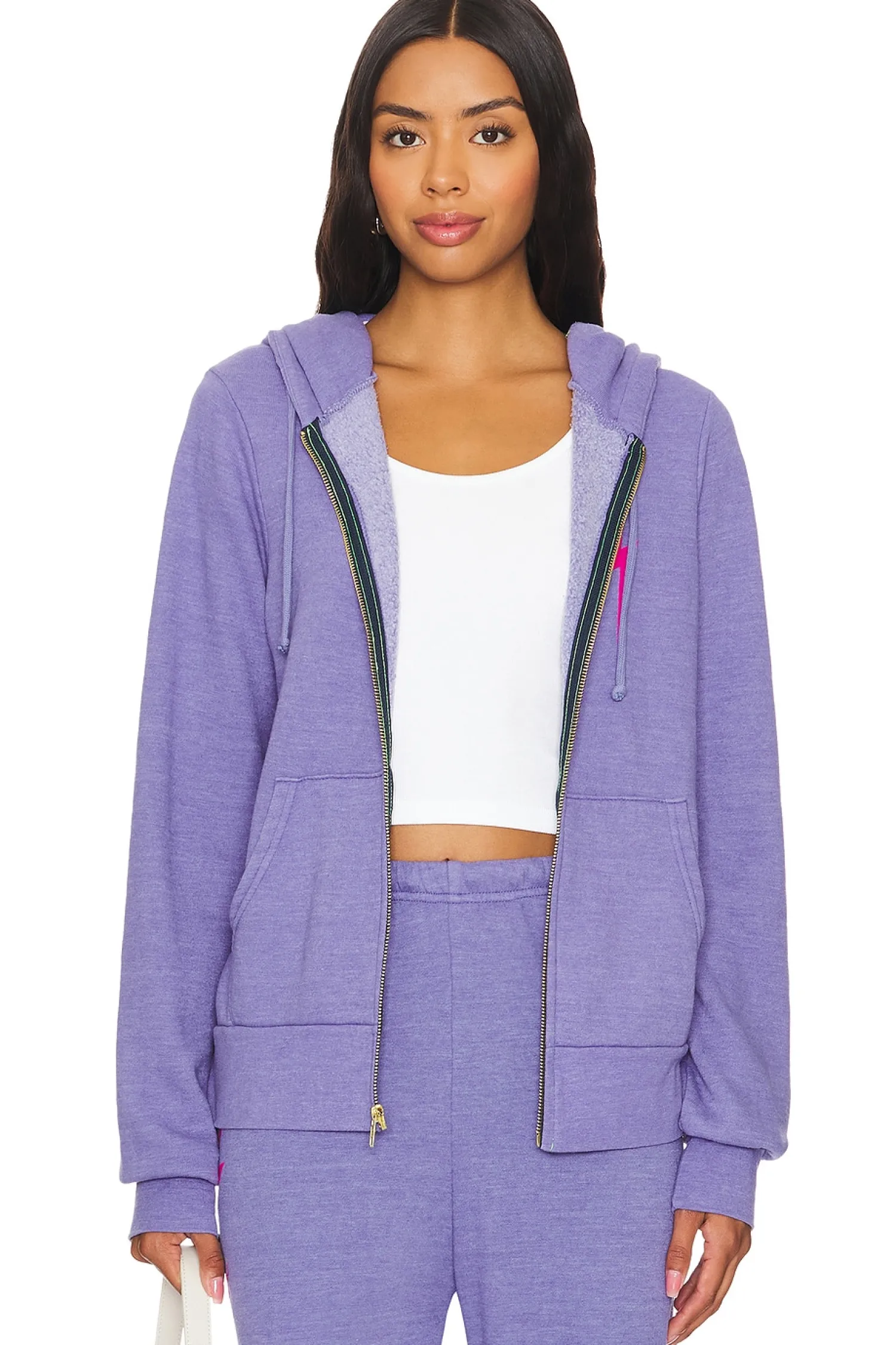 Women Aviator Nation Loungewear>Bolt 2 Zip Hoodie