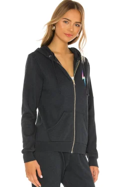 Women Aviator Nation Loungewear>Bolt Zip Hoodie