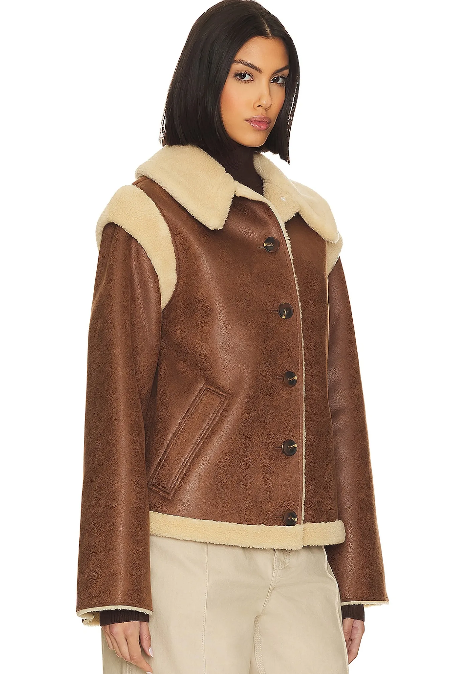 Women LPA Jackets & Coats>Bona Sherpa Jacket