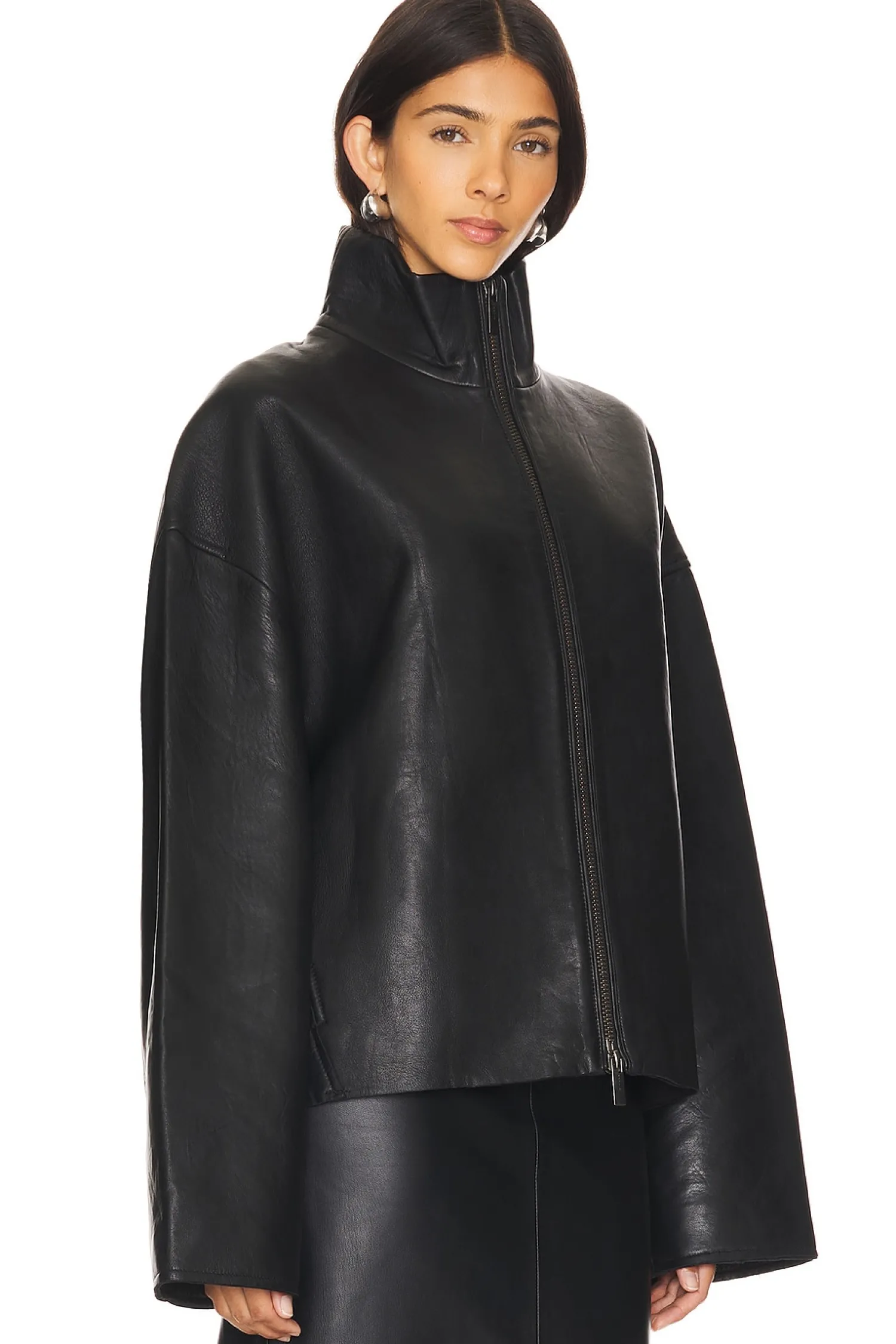 Women REMAIN Jackets & Coats>Bonded Leather Jacket