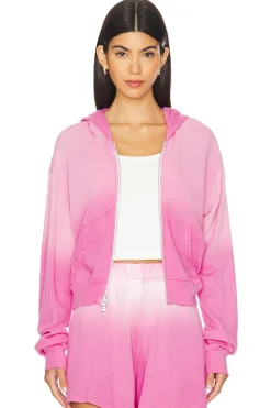 Women Michael Lauren Loungewear>Bowman Crop Zip Up
