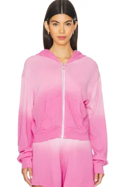 Women Michael Lauren Loungewear>Bowman Crop Zip Up