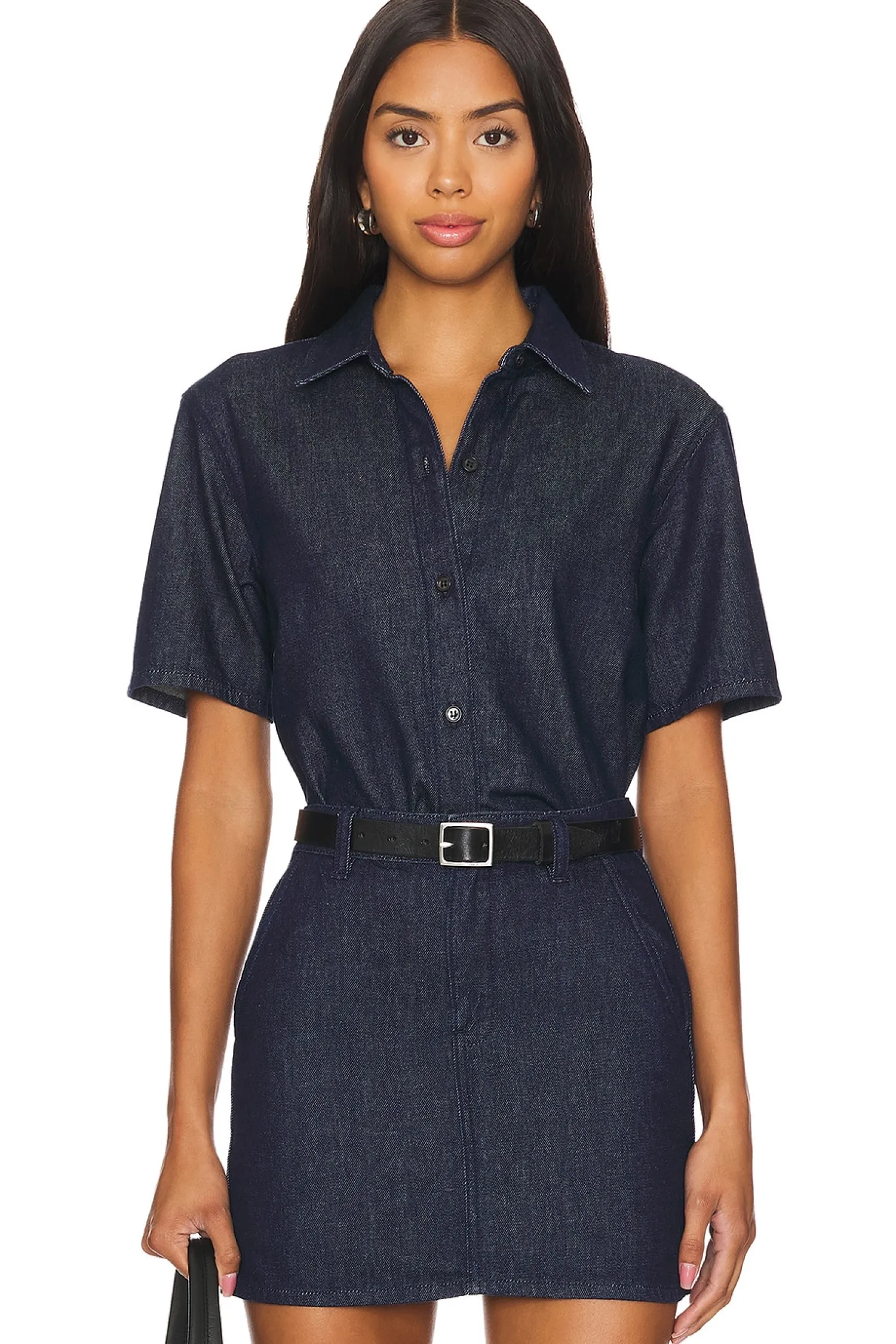 Women Theory Matching Sets>Boxy Short Sleeve Shirt