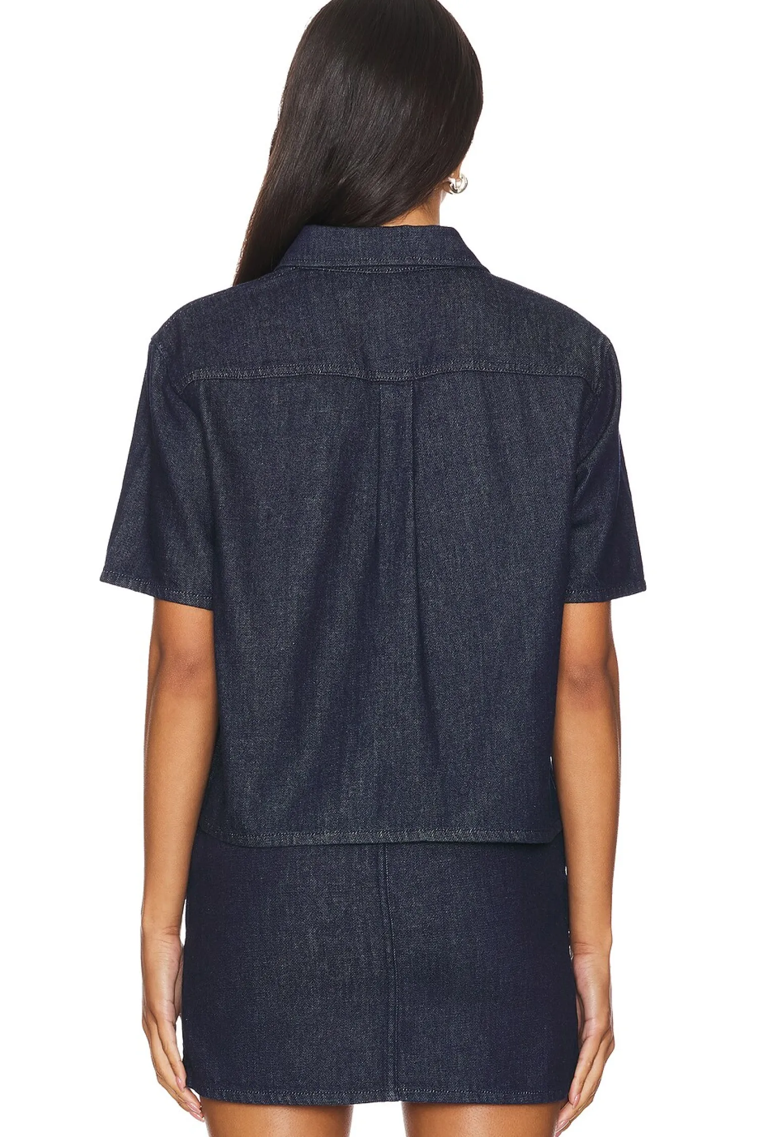 Women Theory Matching Sets>Boxy Short Sleeve Shirt