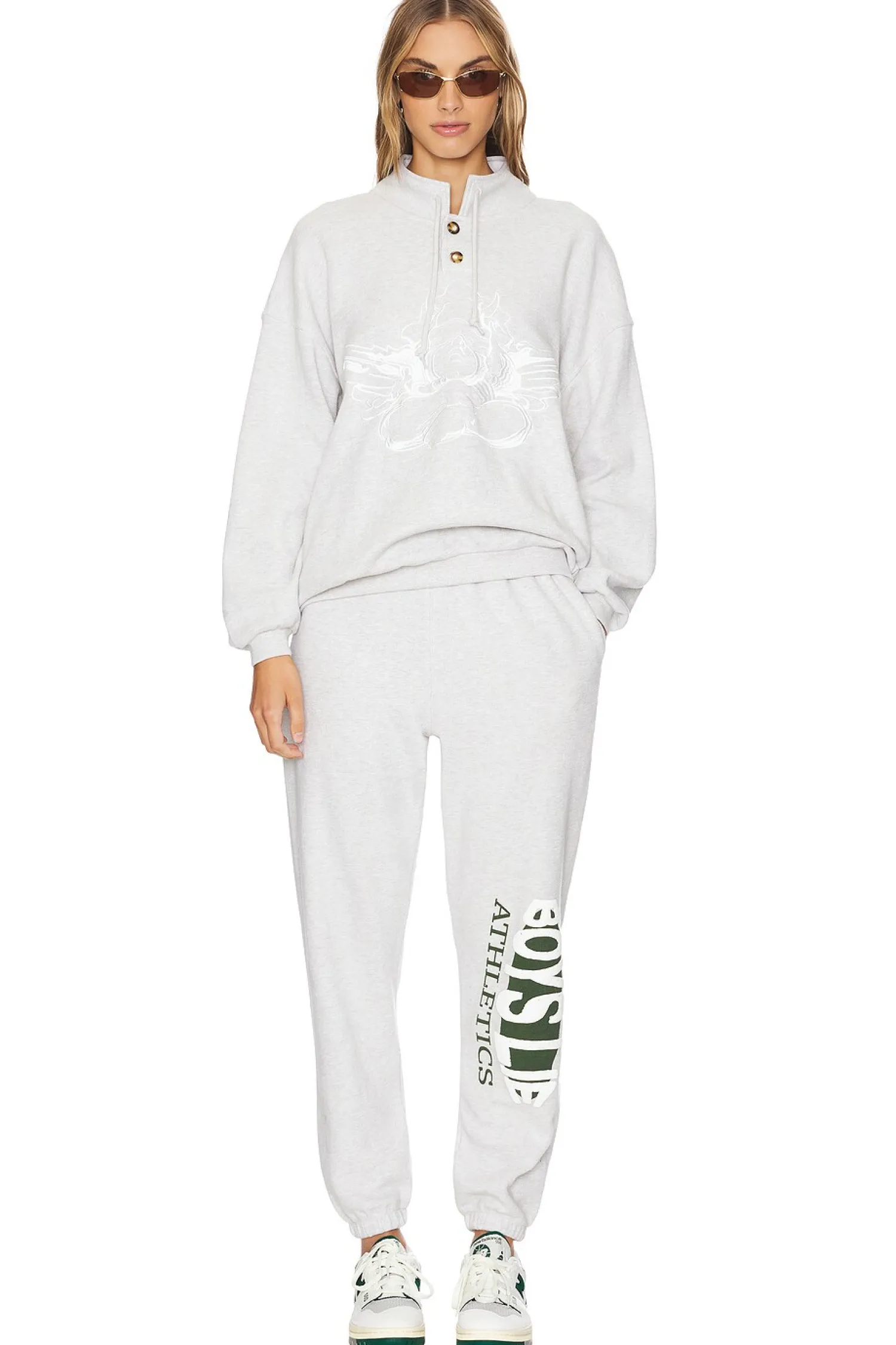 Women Boys Lie Loungewear>Athletics Henley Hoodie