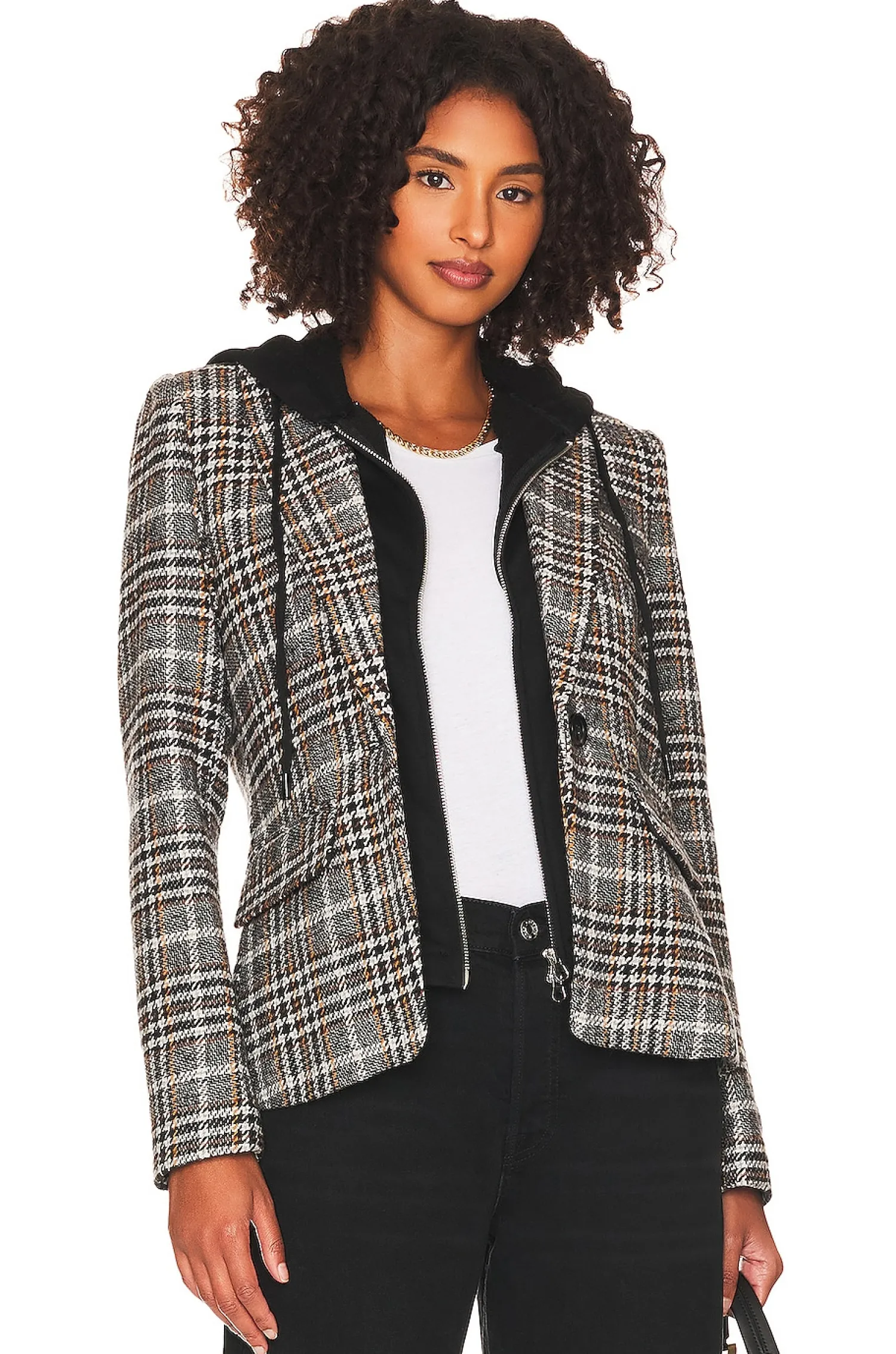 Women Central Park West Jackets & Coats>Bradley Plaid Dickie Blazer