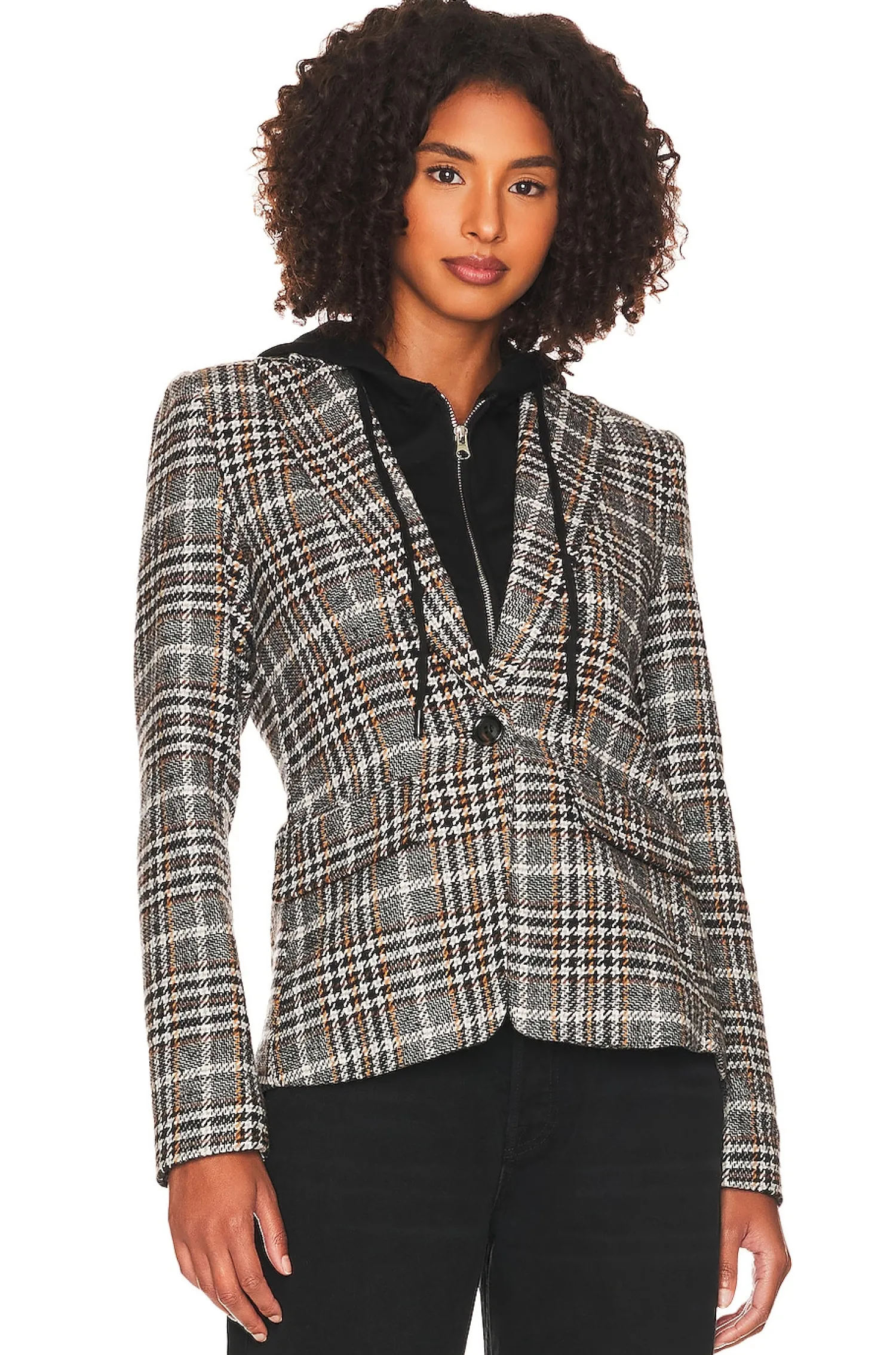 Women Central Park West Jackets & Coats>Bradley Plaid Dickie Blazer
