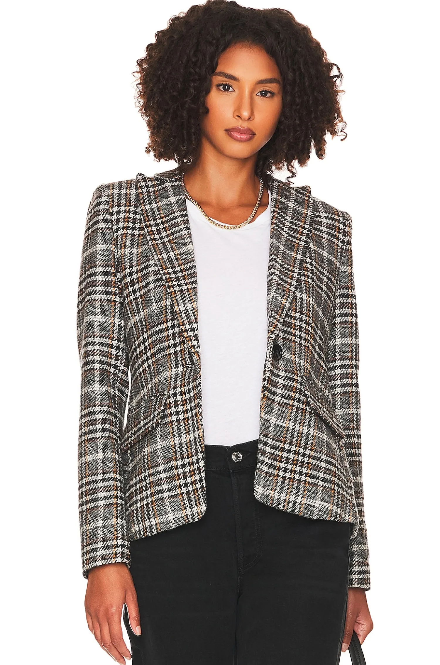 Women Central Park West Jackets & Coats>Bradley Plaid Dickie Blazer