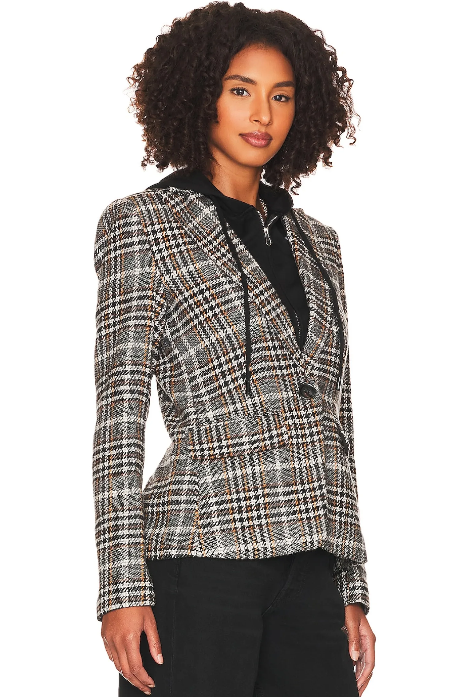 Women Central Park West Jackets & Coats>Bradley Plaid Dickie Blazer