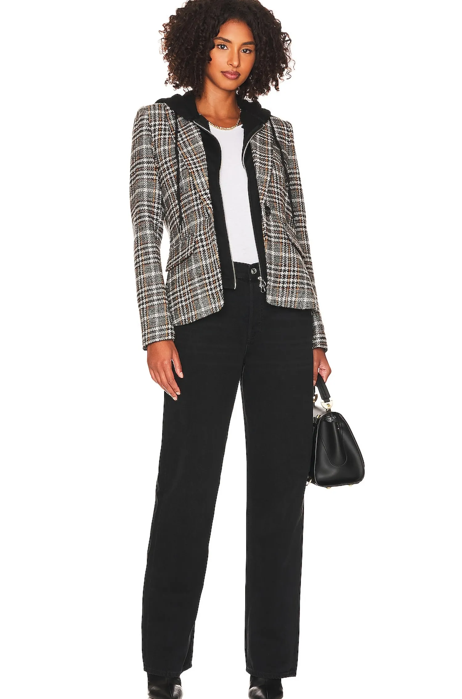 Women Central Park West Jackets & Coats>Bradley Plaid Dickie Blazer