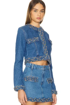 Women PatBO Matching Sets|Jackets & Coats>Braided Cropped Jacket