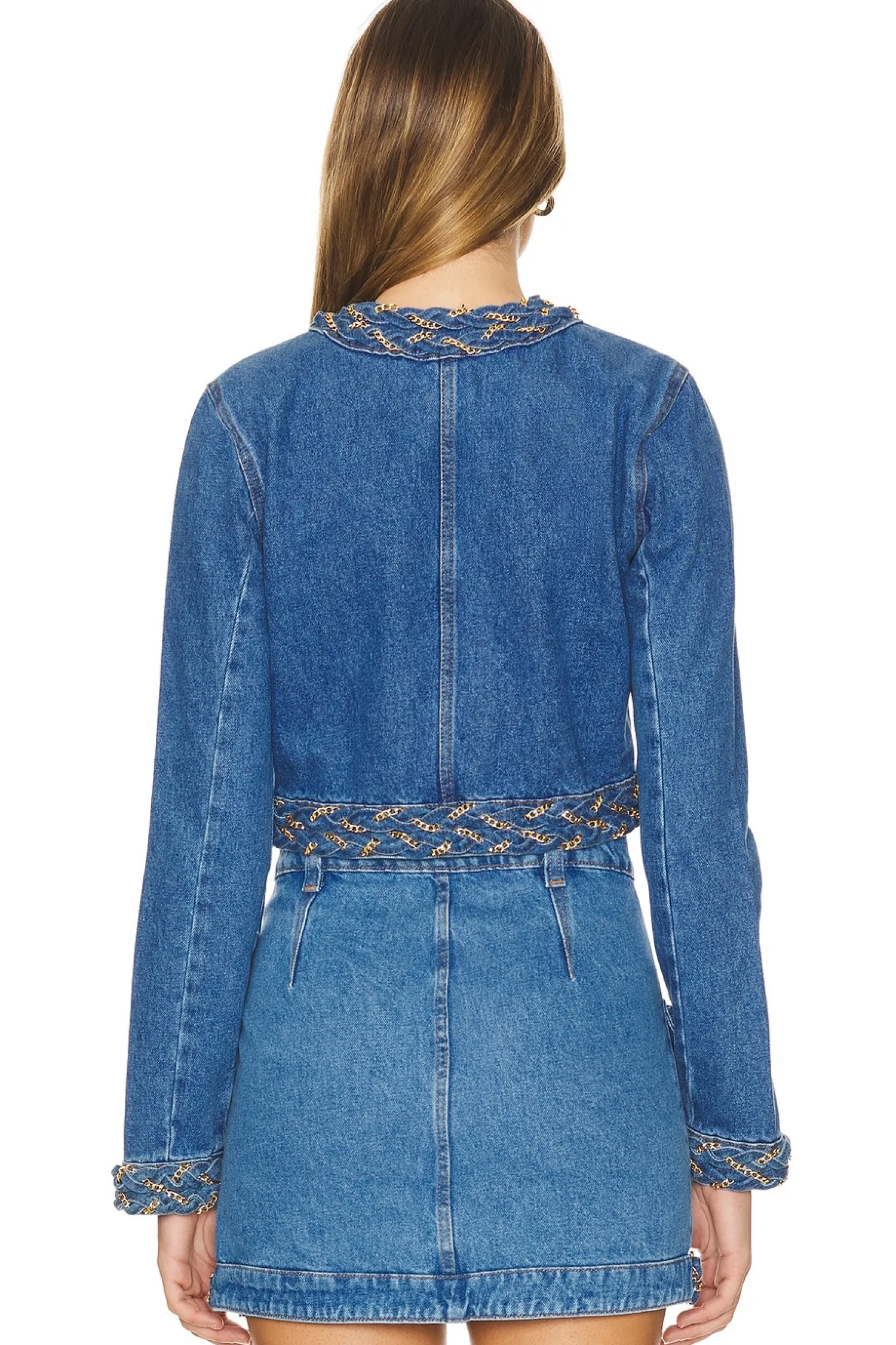 Women PatBO Matching Sets|Jackets & Coats>Braided Cropped Jacket