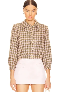Women L'AGENCE Jackets & Coats>Bridges Crop Jacket