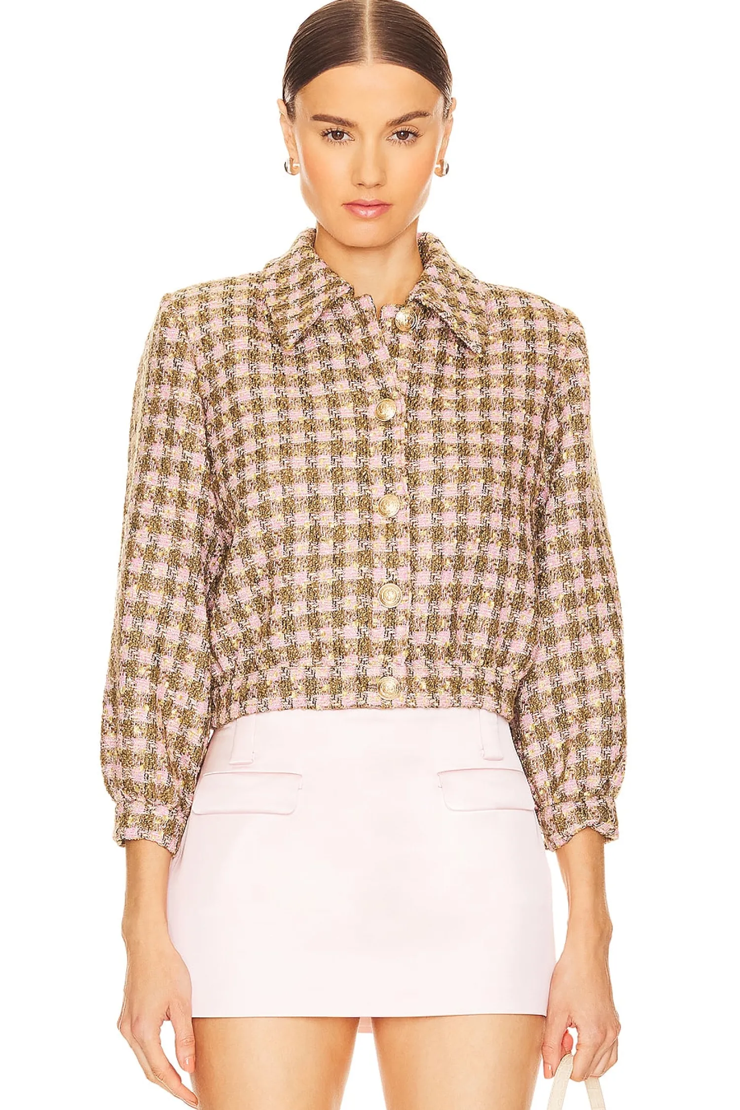 Women L'AGENCE Jackets & Coats>Bridges Crop Jacket