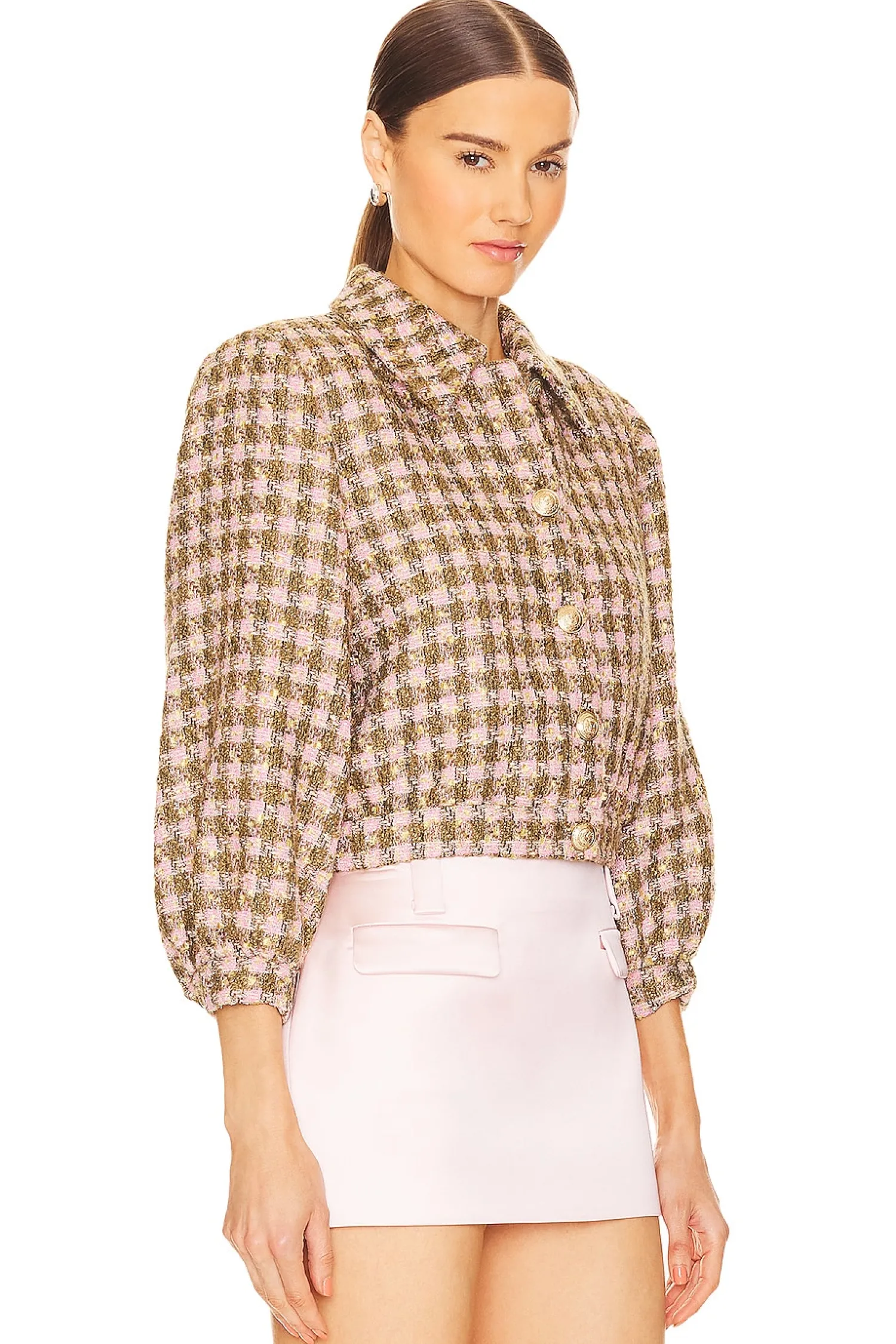 Women L'AGENCE Jackets & Coats>Bridges Crop Jacket
