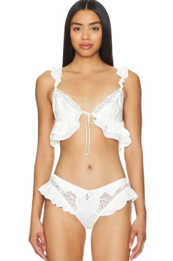 Women For Love & Lemons Lingerie & Sleepwear>Butterfly Lace Ruffle Bralette