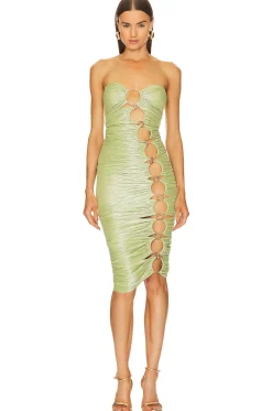 Women Bronx and Banco Dresses>Butterfly Midi Dress