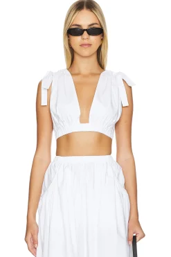 Women L'Academie Matching Sets>by Marianna Arman Poplin Crop Top