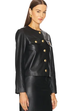 Women L'Academie Jackets & Coats>by Marianna Barb Leather Jacket