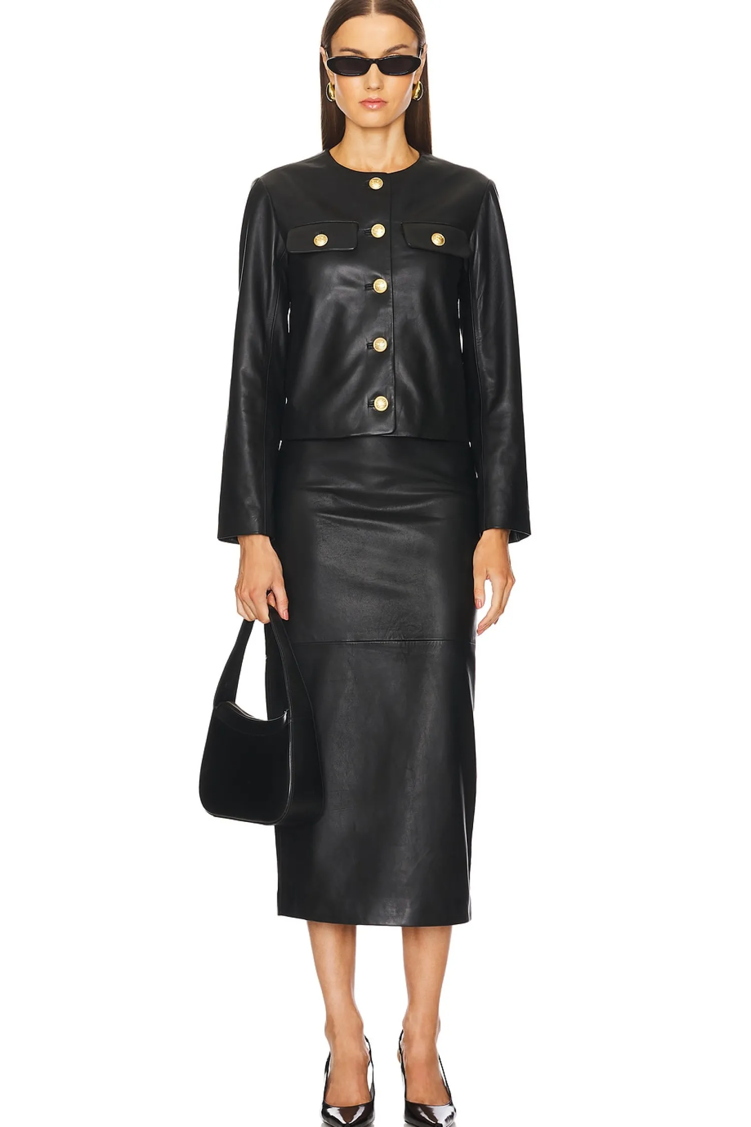 Women L'Academie Jackets & Coats>by Marianna Barb Leather Jacket