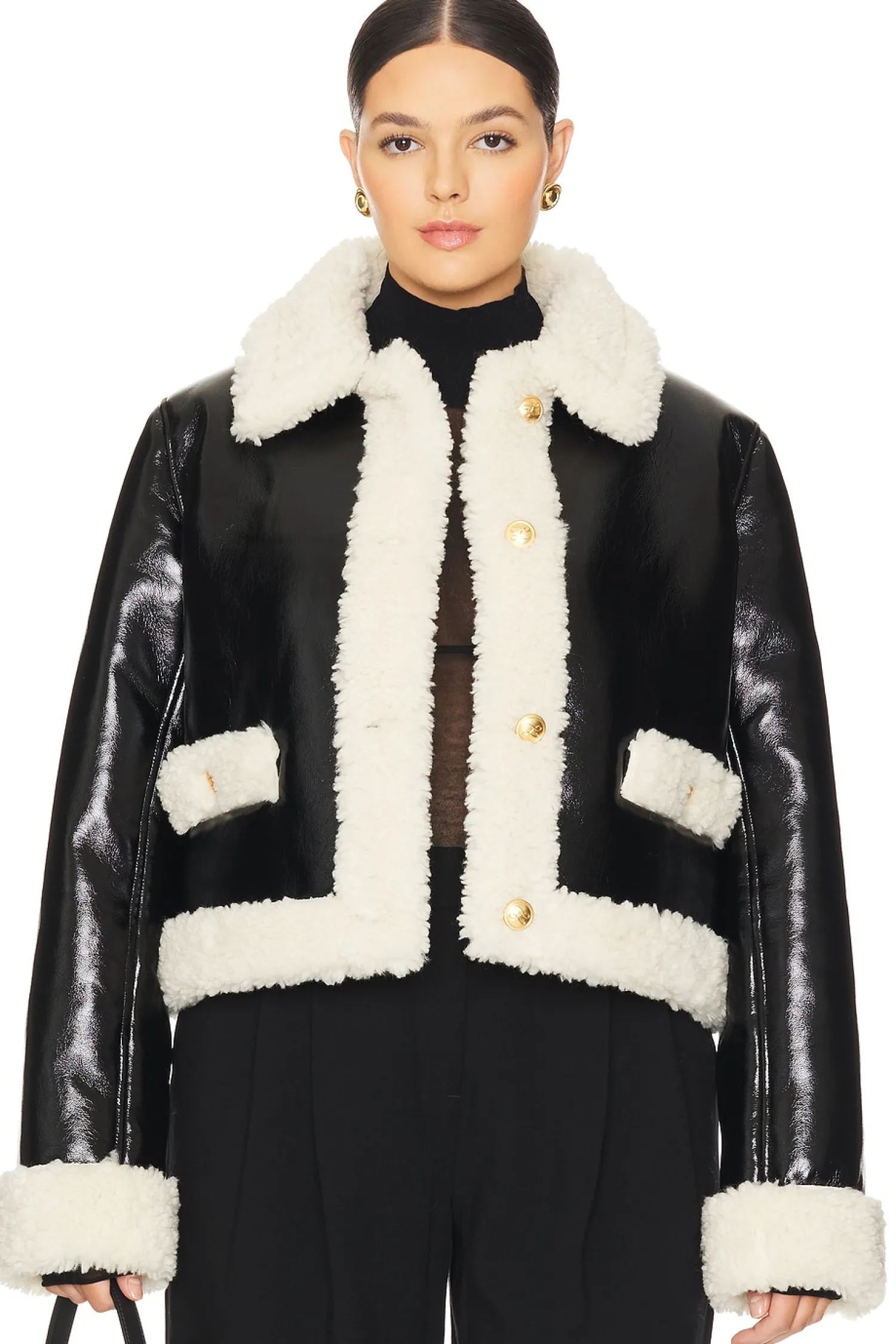 Women L'Academie Jackets & Coats>by Marianna Corsica Faux Sherpa Jacket