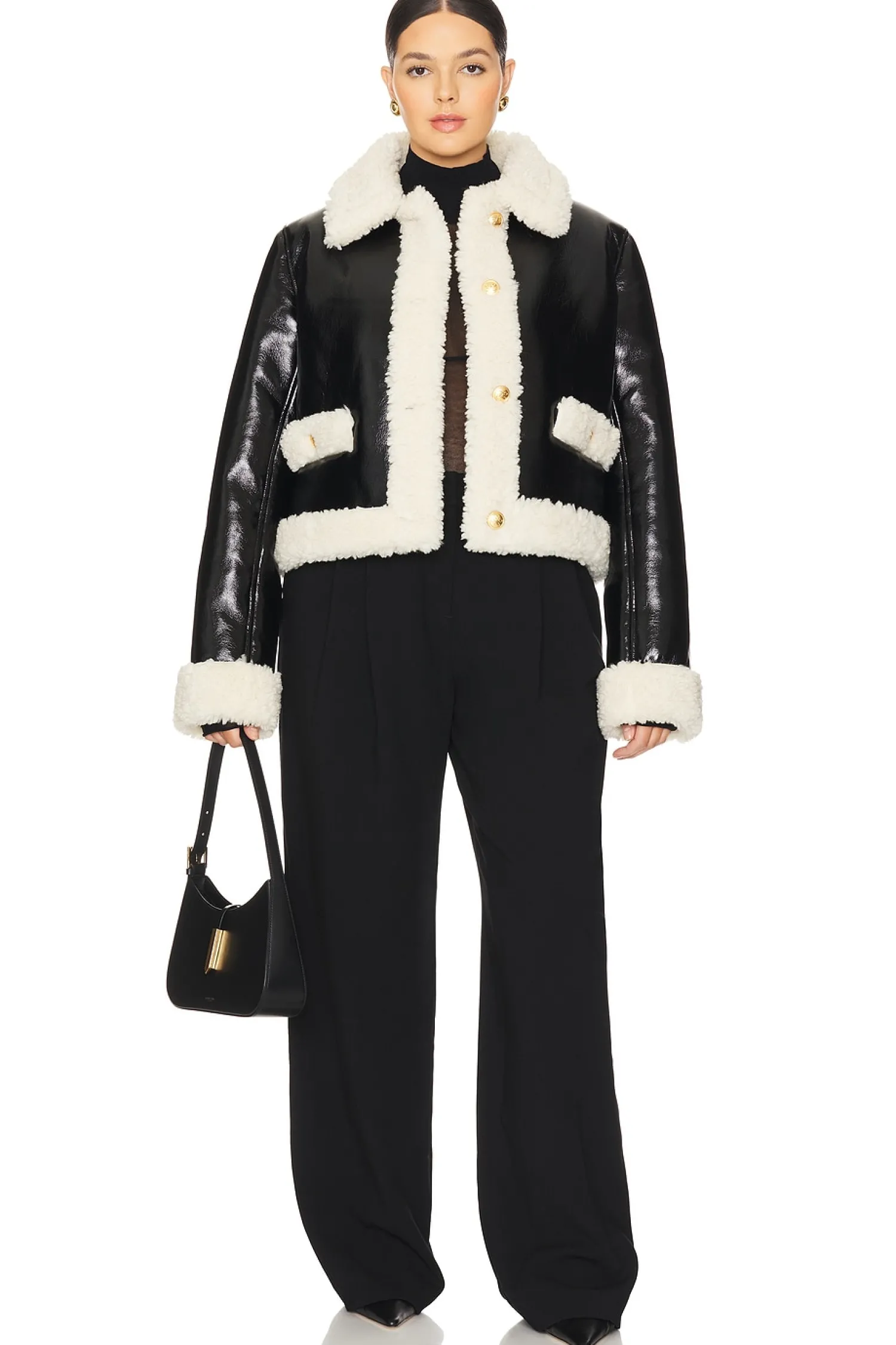 Women L'Academie Jackets & Coats>by Marianna Corsica Faux Sherpa Jacket