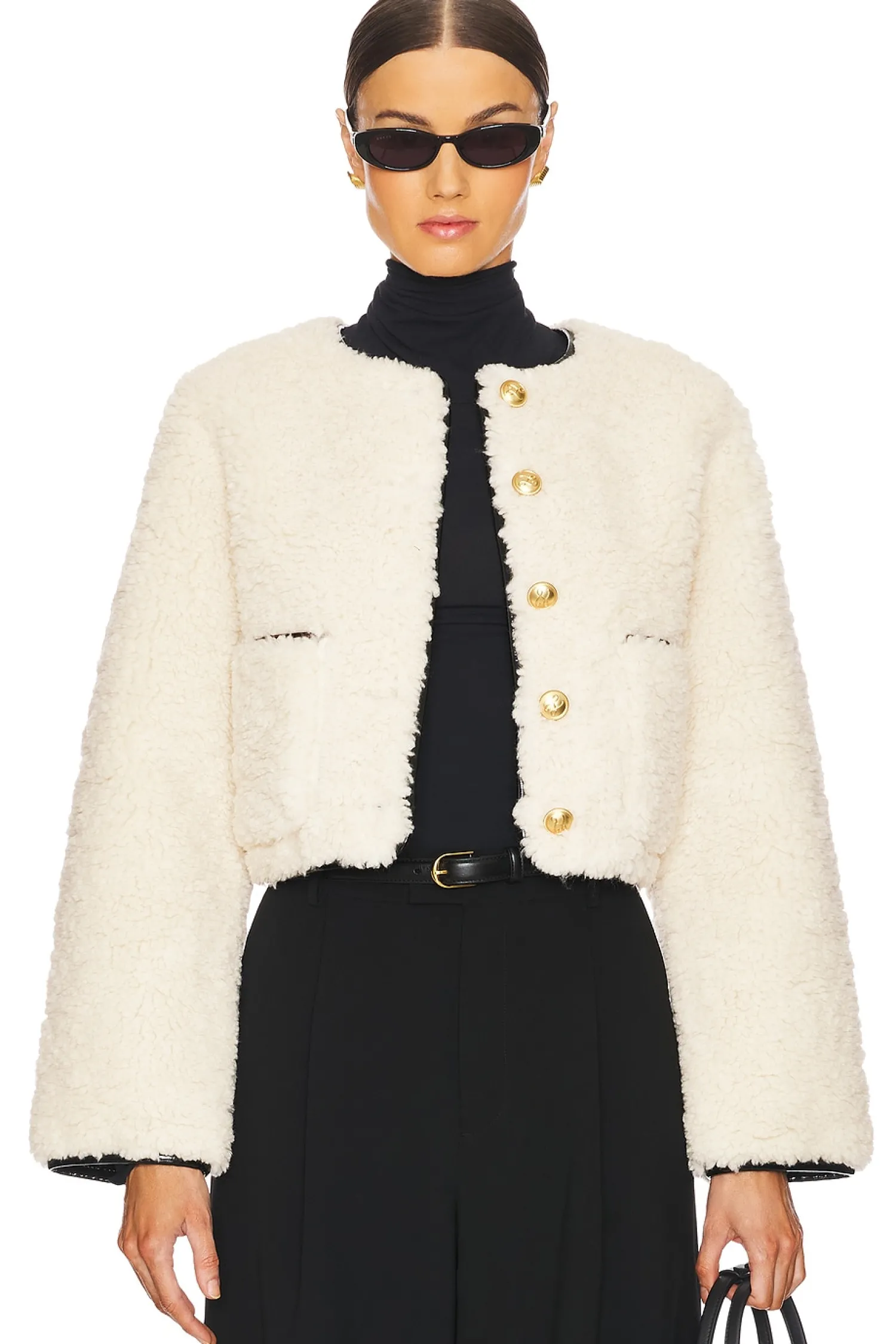 Women L'Academie Jackets & Coats>By Marianna Pauchet Reversible Faux Sherpa Jacket