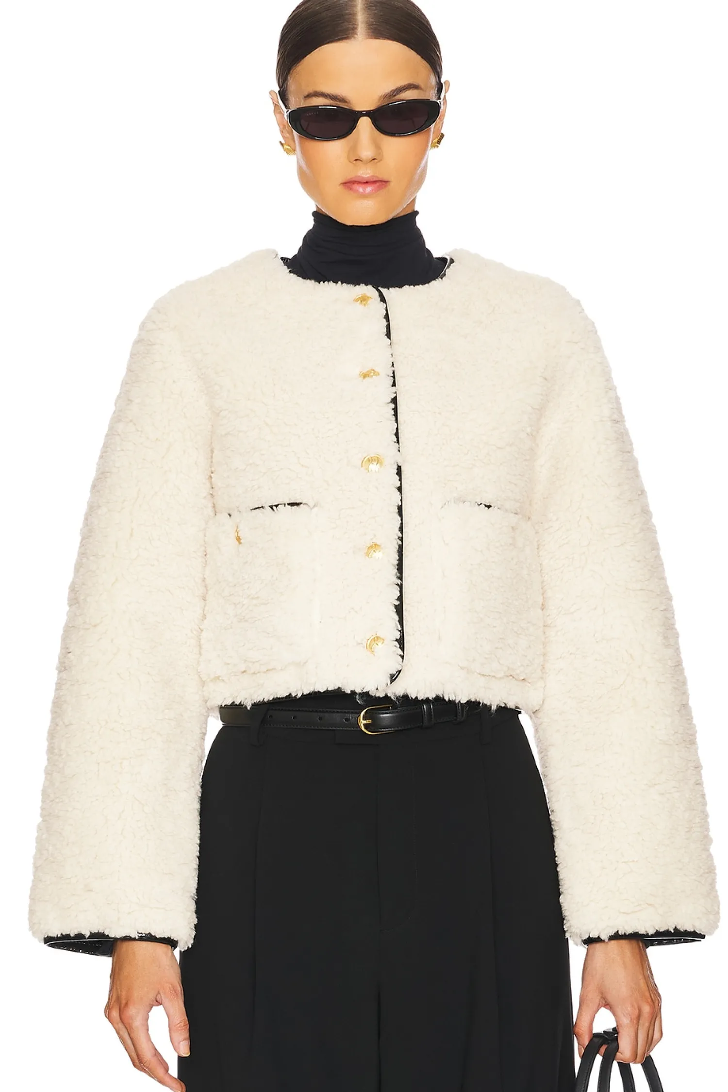 Women L'Academie Jackets & Coats>By Marianna Pauchet Reversible Faux Sherpa Jacket
