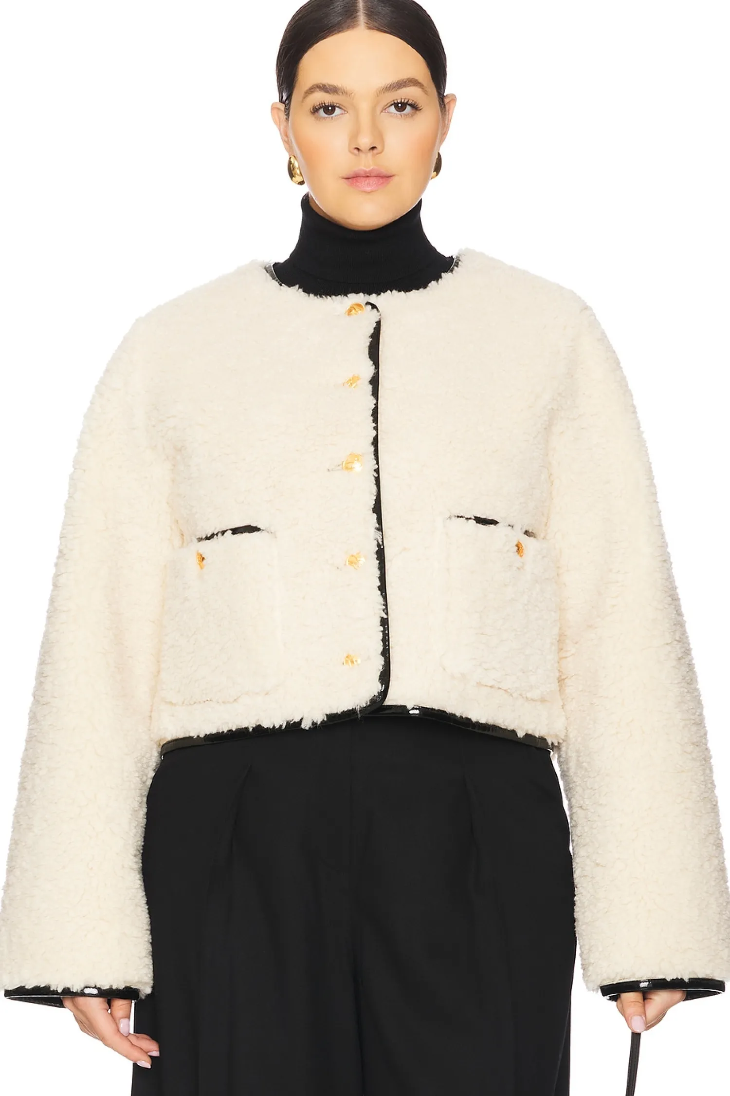 Women L'Academie Jackets & Coats>By Marianna Pauchet Reversible Faux Sherpa Jacket