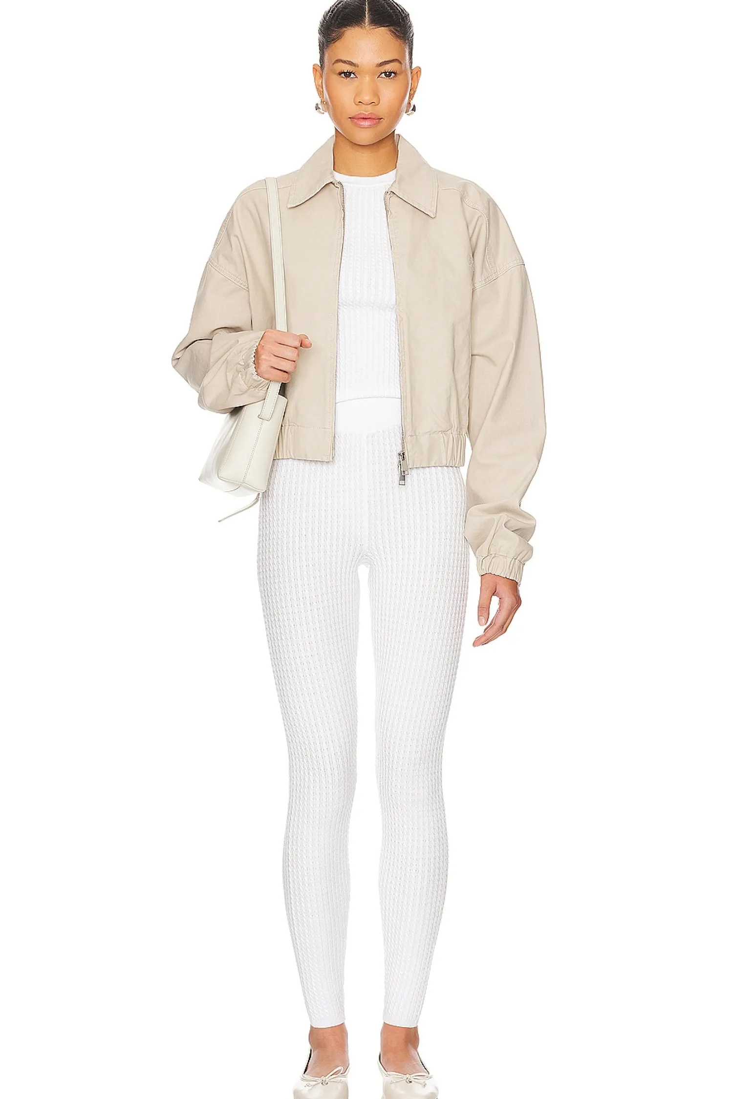 Women WeWoreWhat Pants>Cable Knit Legging
