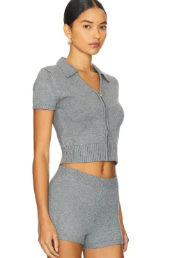 Women GUIZIO Matching Sets>Calesia Zip-up Top