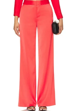 Women Alice + Olivia Matching Sets>Calvin Wide Leg Trouser