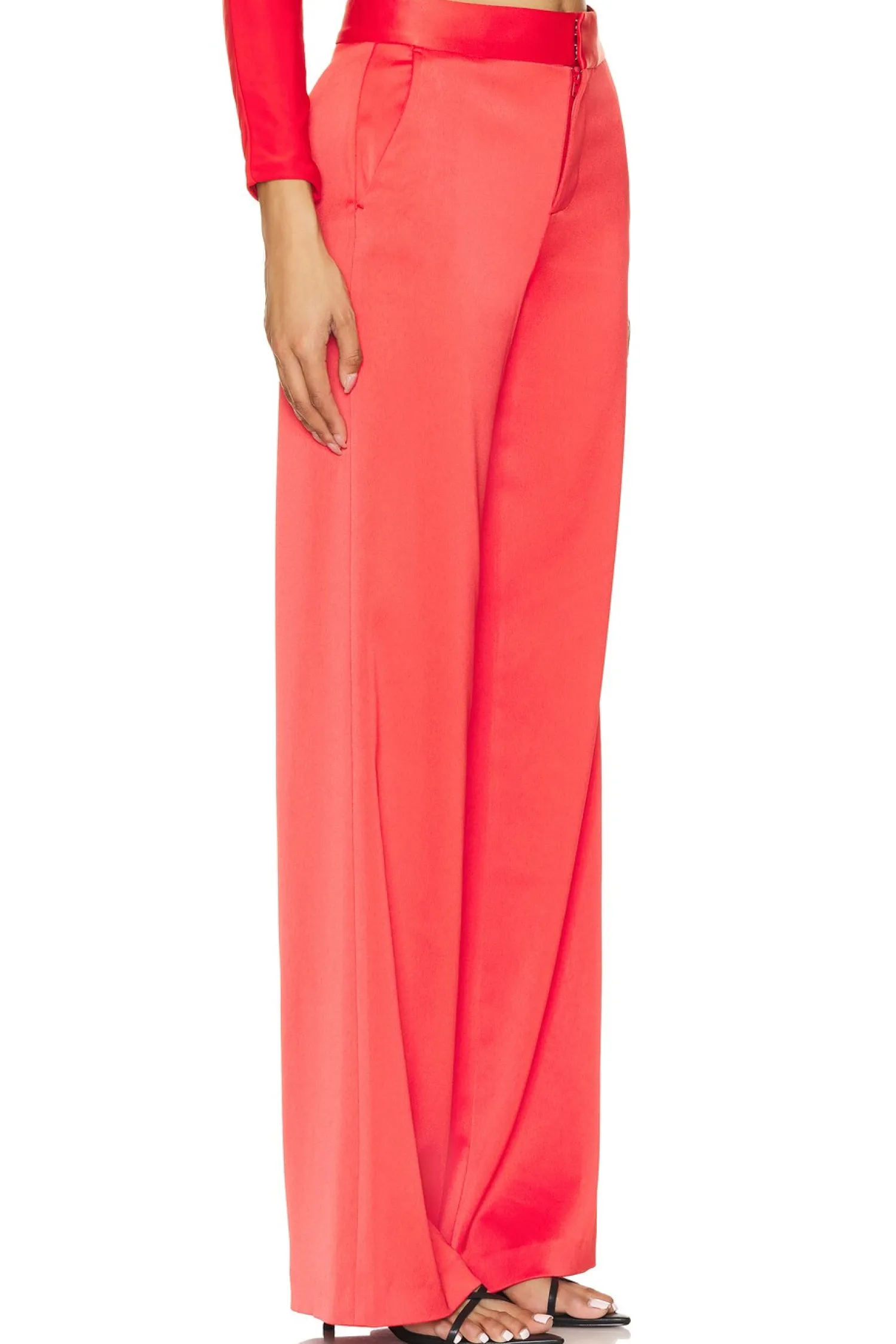 Women Alice + Olivia Matching Sets>Calvin Wide Leg Trouser